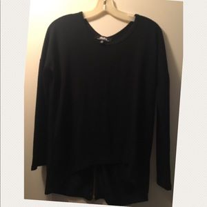 Lulus Black sweater with zipper back detail